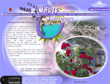 Tablet Screenshot of oasisdesgarrigues.com